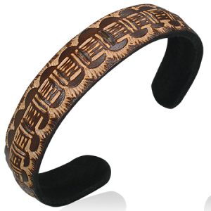 Brown Tribal Cuff Bracelets