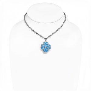 Love Heart Star Cross Pendant & Chain Necklace