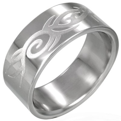Tribal Stainless Steel Ring – Spoil Me Silly Jewellery, Findings and Gifts