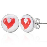 Hypoallergenic Stainless Steel Sensitive Stud Heart Earrings