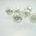Silver Metal Filigree Beads
