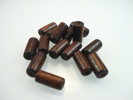 brown wood beads