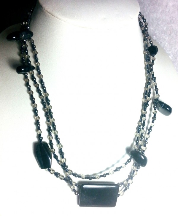 extra long gem Glass necklace jewellery  http://spoilmesilly.com.au/
