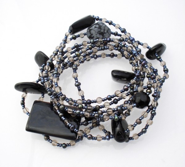 Extra Long Glass gem necklace jewellery  http://spoilmesilly.com.au/