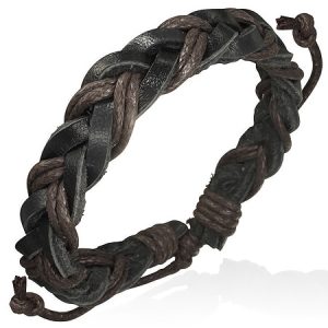 Leather Black Bracelet Anklet