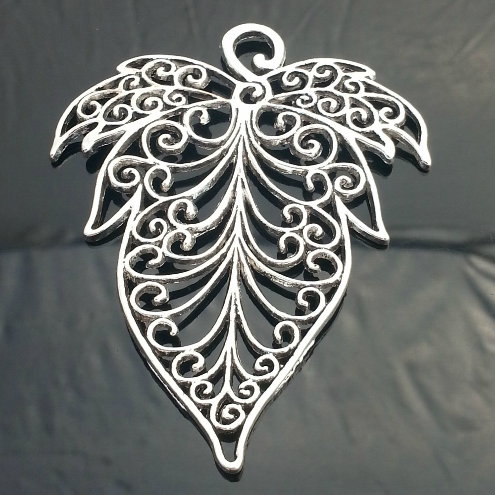 Large Filigree Leaf Style Jewellery Pendant New - Spoil Me Silly ...