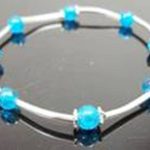 Fashion Jewellery Glass Filigree Beaded Bracelet Bangle