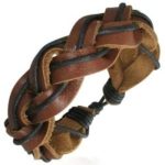 Leather Mens Womens Handmade Bracelet Bangle NEW