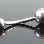 NEW SURGICAL STEEL CURVED EYEBROW BALL Piercing
