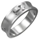 Stainless Steel CRUCIFIX CROSS Unisex Mans or Womans Ring