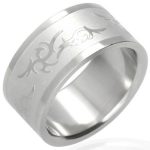 Stainless Steel TRIBAL UNISEX Ring BAND NEW