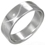Stainless Steel Wave Ring